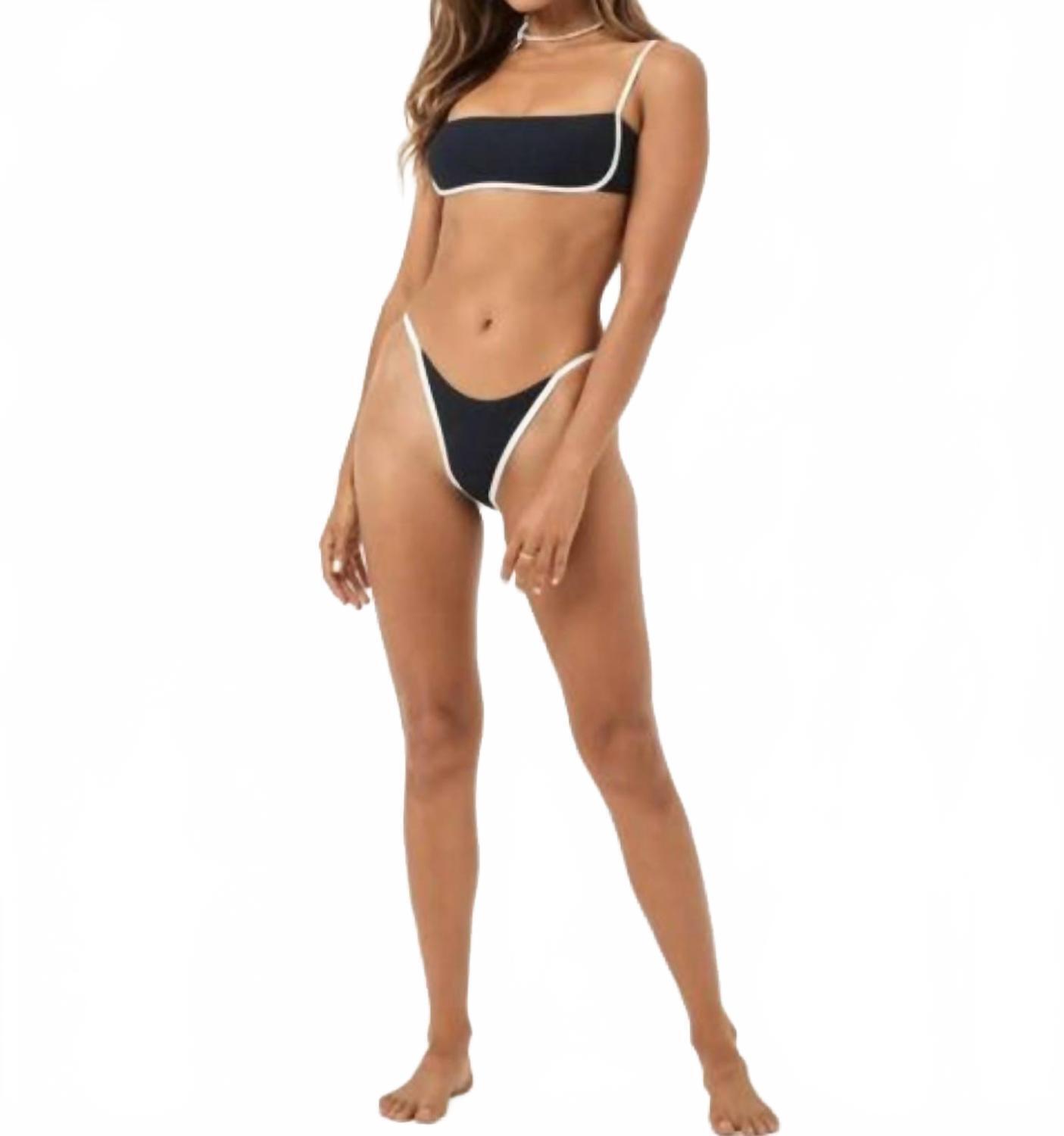 New L*Space Hazel Bikini Top In Black